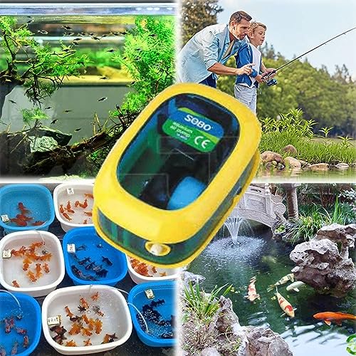 Sobo SB Series Silent Aquarium Oxygen Air Pump with Accessories (Air Tube, Check Valve & Air Stone, Controller) (SB-9903A)