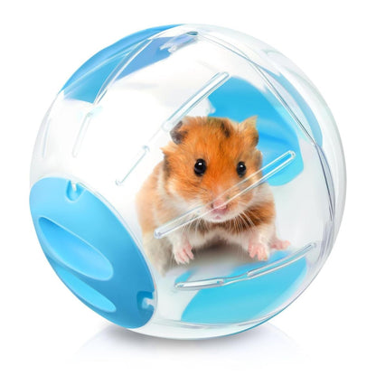 Petzlifeworld Large Hamster Exercise Ball 12CM Transparent Running Ball | Safe Lock Design | Small Animal Exercise Toy for Syrian Hamsters, Mice & Rodents | Cage Accessories & Play Toy
