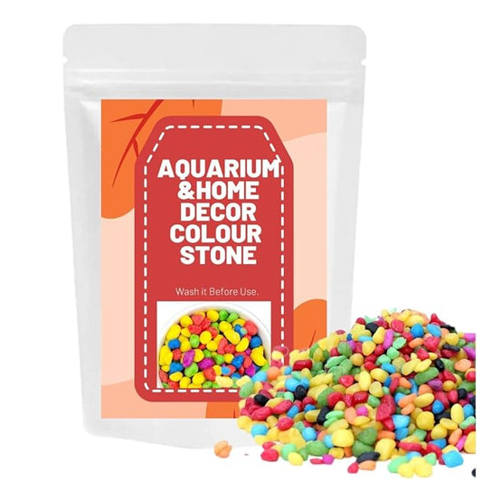 Petzlifeworld Decorative Mixed Peables Colour Stone for Aquarium Fish Tank and Indoor Home Decoration and Garden Decor