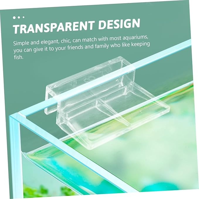 PetzLifeworld6 Pcs Acrylic Aquarium Fish Tank Glass Clossing Top Lid Cover Support Clip Clamp for Rimless Aquarium and Top Open Glass Support Suitable for Tank Thickness