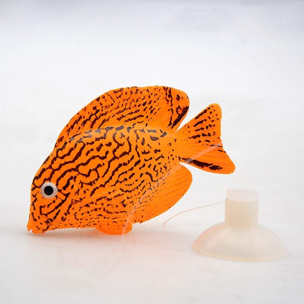 PetzLifeworld 2 Pcs Silicon Floating Simulating Fake Fish for Aquarium Fish Tank Decorations