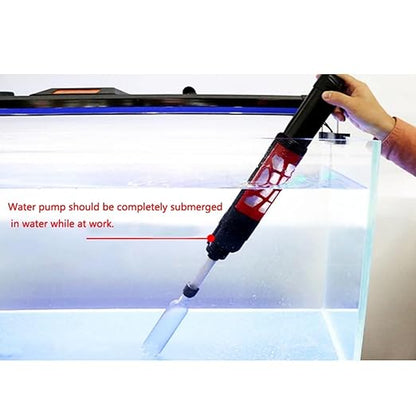 SUNSUN  HXS Series 6W | 300L/Hr Aquarium Electric & DC Multifunction Gravel Cleaner Sand Washing & Water Changer , Quickly and Easily Clean Your Aquarium