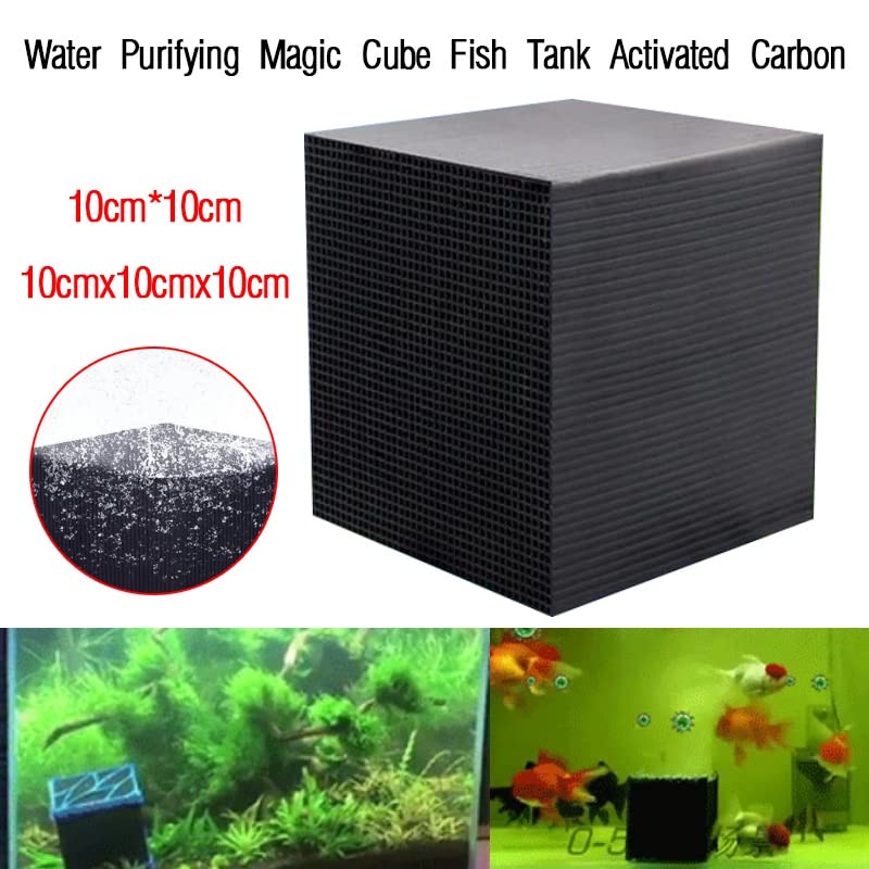 YEE Bee Cubic Aquarium Activated Charcoal Ultra Strong Water Purifier Magic Cube Fish Tank Filter Media (Size : 10x10x10CM)