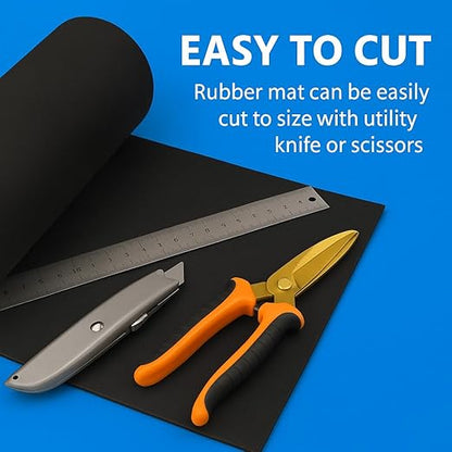 Petzlifeworld Heavy-Duty Aquarium Rubber Mat for Fish Tank Base Safety – Water Resistant, Shock Absorbing & Easy to Trim/ 6mm