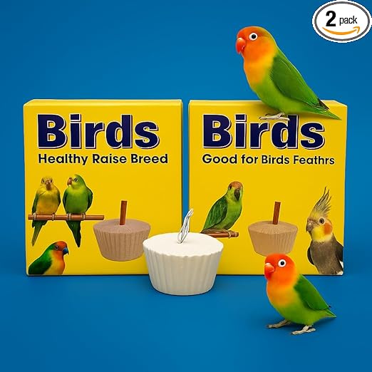 Birds Healthy Raise Breed Daily Natural Minerals Specially Soft Calcium Block, 50G (Pack of 2) for All Kind of Birds - All Life Stages by Petzlifeworld