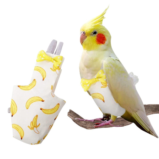 Petzlifeworld 2 Pcs Adjustable Birds Diaper for Parrot, Budgies, Sun Conures, Lories & Small Birds