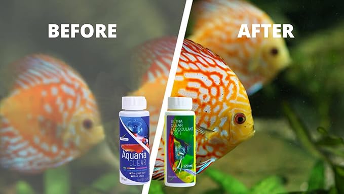 Petzlifeworld Aquatic Remedies Aquarium Fish Tank Water Clarifier | Quickly Removes Cloudiness | Makes Crystal Clear Fish Tanks (Aqua Clear 120Ml+Ucf 120 Ml Combopack 2 * 120-240Ml)