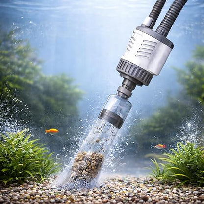 Yee Automatic Aquarium Water Changer Electric Gravel Cleaner | 7-in-1 Fish Tank Vacuum Cleaner with 15KPA Strong Suction, Sand Washer, Water Pump for Aquarium Cleaning