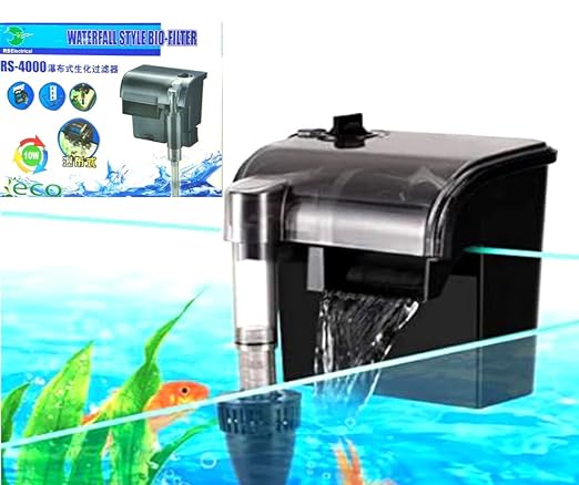 RS Electricals RS-4000 Aquarium Hang on Filter | Power: 7W | Flow: 1200 L/H