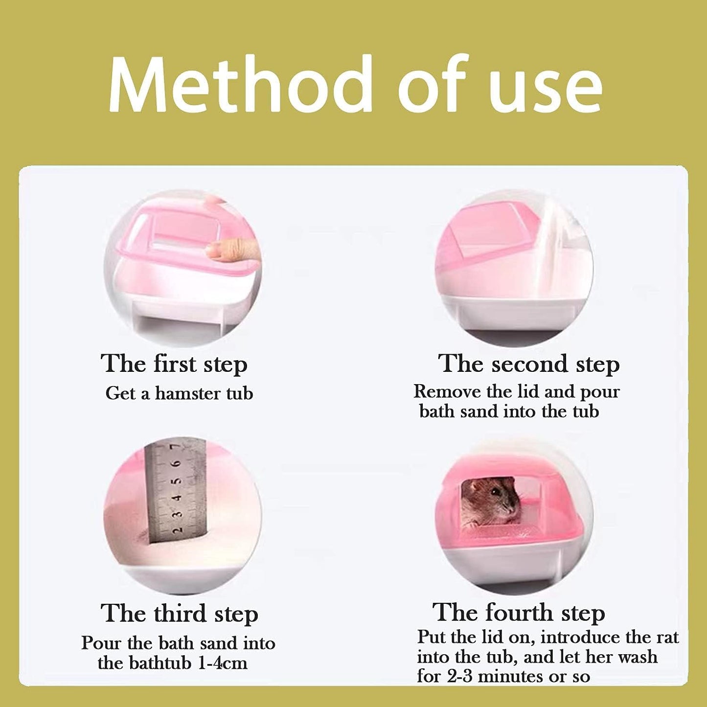 1Kg Dust-Free Hamster Bath Sand Natural Flower Scented Bathing Sand for Guinea Pig, Hamster and Other Small Animals by Pezlifeworld