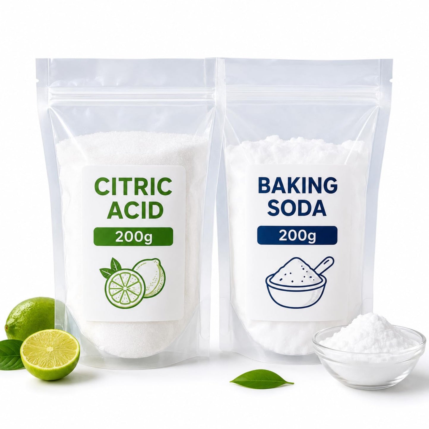 petzlifeworld  DIY Aquarium CO2 Essential Kit – Citric Acid 200g + Baking Soda 200g | CO2 Generator Ingredients for Planted Aquarium & Aquascaping | 400g Combo Pack