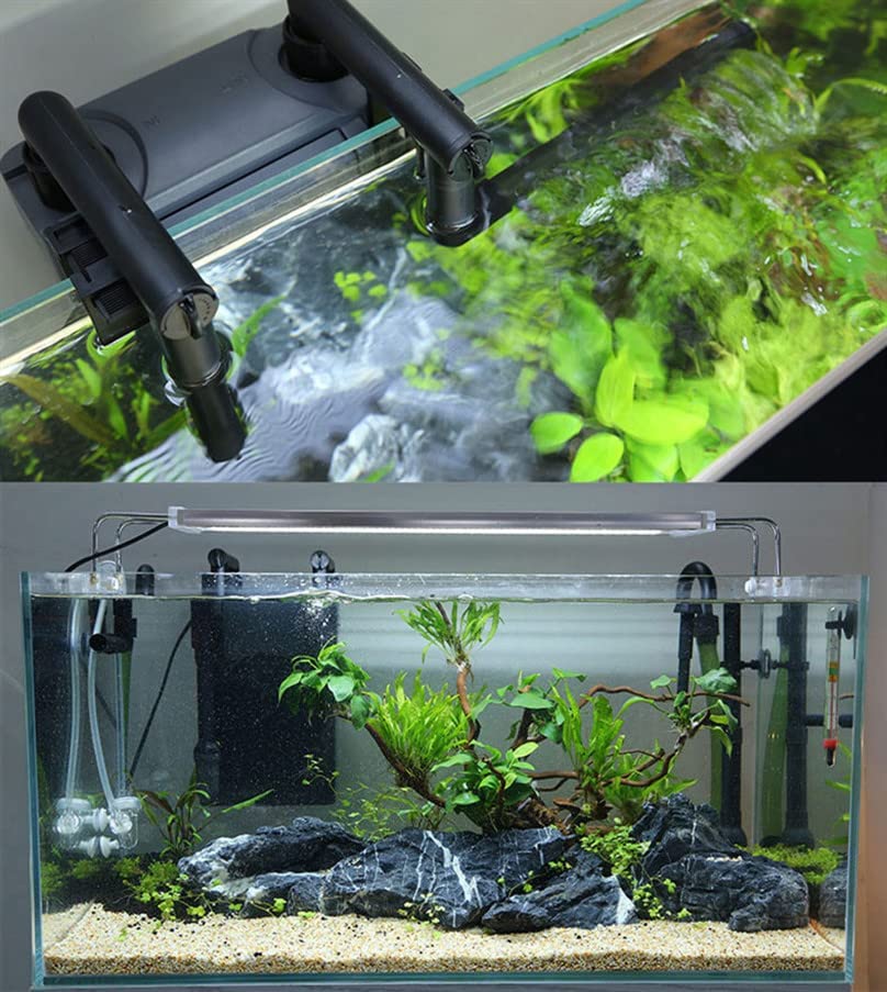 Sunsun HBL-802 Hang on Back Cannister Filter for Aquarium Fish Tank  | Power: 6W | Flow:500L/H | Suitable for 40-60 cm Tank)