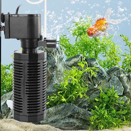 BluePet Aquarium Internal Filter for Aquarium Fish Tank | Suitable for Both Fresh and Salt Water ( Power : 15W | Output : 880L/H)
