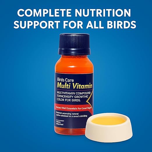 Birds Care Multi Vitamin 60ML (Pack of 2) for All Birds Health Supplements by Petzlifeworld