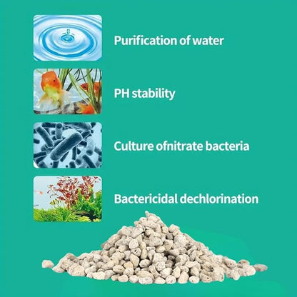 Petzlifeworld Pumix Stone Aquarium Filter Media | High-Porosity Bio Media for Hang On Back, Internal, Top & Canister Filters | Enhances Biological Filtration for Crystal Clear
