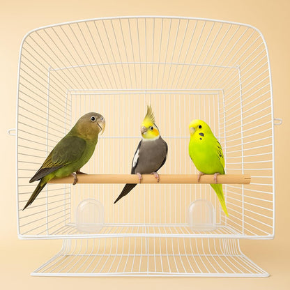 PetzLifeworld 2pcs 2 Feet Natural Wooden Stick for Bird Cage – Sturdy Standing Poles for Parrots, Budgerigars & African Love Birds | Durable Wooden Design for Comfort & Activity (Only Stick)