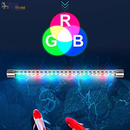 Nemo Submersible Colour Changing Double Row LED Light for Aquarium Fish Tank | WRGB | 3 Mode | Water Proof | Alluminium Case