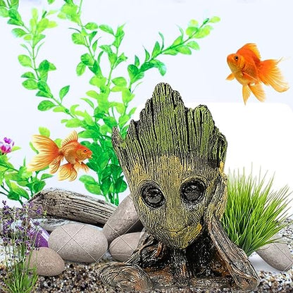 Petzlifeworld 6.5 Inch (16 * 13 * 10 Cm) Groot for Aquarium Fish Tank Decoration and Home Decoration | Hallow Fibre Material | Realistic Look
