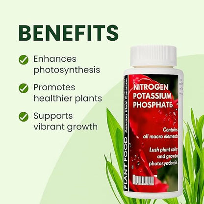 Aquatic Remedies Plant Food 120ml – Complete Macro Nutrients (N, P, K). Boosts Aquatic Plant Growth, Color, Health & Photosynthesis Naturally