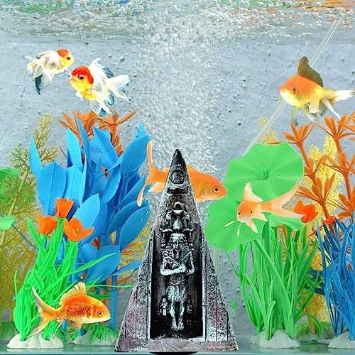 PetzLifeworld 6.5 Inch Ancient Egypt Pyramid for Aquarium and Home Decoration | 3D Structure | Hallow Fibre Material | Realistic Look