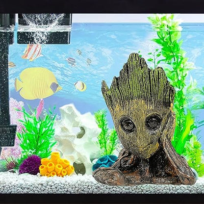 Petzlifeworld 6.5 Inch (16 * 13 * 10 Cm) Groot for Aquarium Fish Tank Decoration and Home Decoration | Hallow Fibre Material | Realistic Look