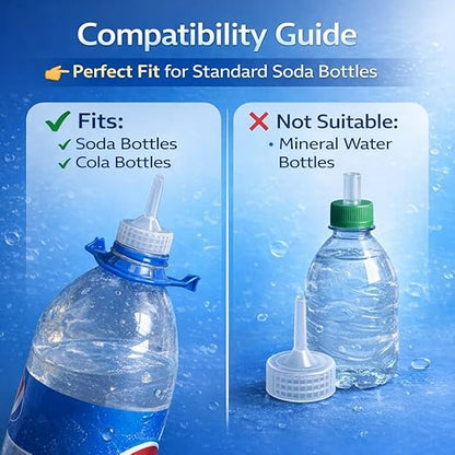Petzlifeworld (6 PCS) Artemia Brine Shrimp Hatching Kit Caps – Soda Bottle Compatible DIY Hatchery Tool for Aquarium Fish Feeding | Transparent, Leak-Proof, Easy to Use