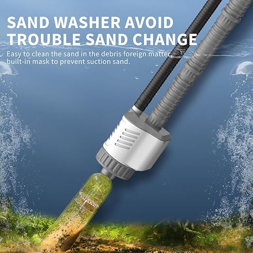 Yee Automatic Aquarium Water Changer Electric Gravel Cleaner | 7-in-1 Fish Tank Vacuum Cleaner with 15KPA Strong Suction, Sand Washer, Water Pump for Aquarium Cleaning