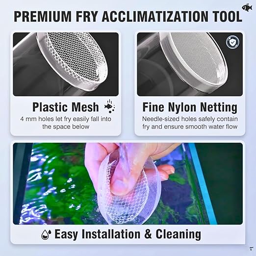 Petzlifeworld White Arylic Floating Fish Breeder Box for Aquarium – Isolation Tank Separator Hatchery Incubator for Guppy, Betta, Fry, Baby & Injured Fish | Transparent Multi-Use Breeding Box