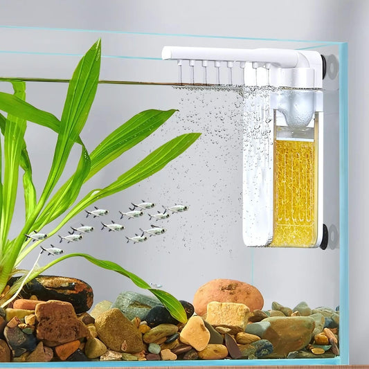 Petzlifeworld 3-in-1 Nano Waterfall Filter for Water Purification, Circulation, Oxygen