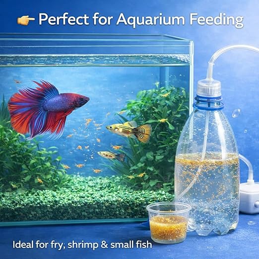 Petzlifeworld (6 PCS) Artemia Brine Shrimp Hatching Kit Caps – Soda Bottle Compatible DIY Hatchery Tool for Aquarium Fish Feeding | Transparent, Leak-Proof, Easy to Use