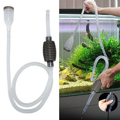 Petzlifeworld Aquarium Fish Tank Water Changing Siphon Pipe (1.5 Meter) Easy to Use | Grey Colour