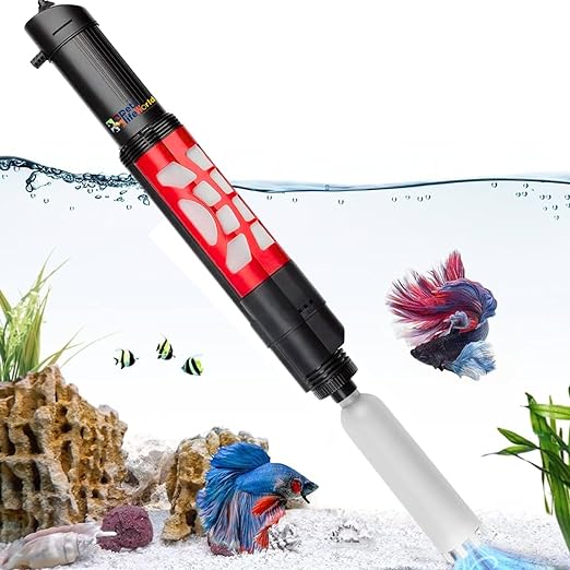 SUNSUN  HXS Series 6W | 300L/Hr Aquarium Electric & DC Multifunction Gravel Cleaner Sand Washing & Water Changer , Quickly and Easily Clean Your Aquarium