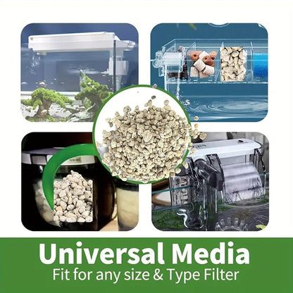 Petzlifeworld Pumix Stone Aquarium Filter Media | High-Porosity Bio Media for Hang On Back, Internal, Top & Canister Filters | Enhances Biological Filtration for Crystal Clear
