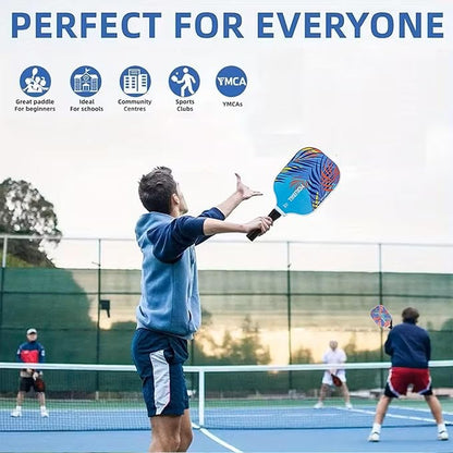 petzlifeworld Pickleball Beginners Combo Pack | 2 Paddles + 1 Ball with Hand Grip | Lightweight & Durable Starter Kit |48 * 7 Cm