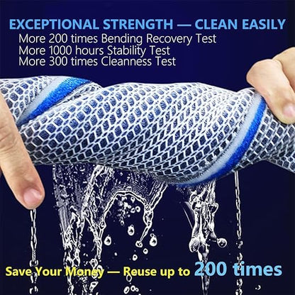 PetzLifeworld Upgraded 8D Multi-Layer Reusable Aquarium & Koi Pond Filter Sponge Media | Crystal Clear Water | No Clogging | Washable & Long-Lasting | 50×11 cm