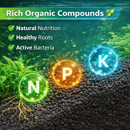 petzlifeworld Green Land 6KG Natural Aquarium Soil for Planted Tanks | Pure Natural Aquascaping Soil | Single Wash Technology | Safe for Fish & Shrimp | Nutrient-Rich Porous Substrate