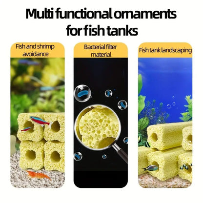 PetzLifeworld Ceramic Bio Media Blocks – Premium Aquarium & Koi Pond Filter Media for Crystal Clear Water