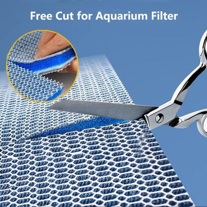 Petzlifeworld 25 * 11cm (Pack of 2) Upgraded 8D Multi Layer Reusable Aquarium and Koi Pond Filter Media Sponge
