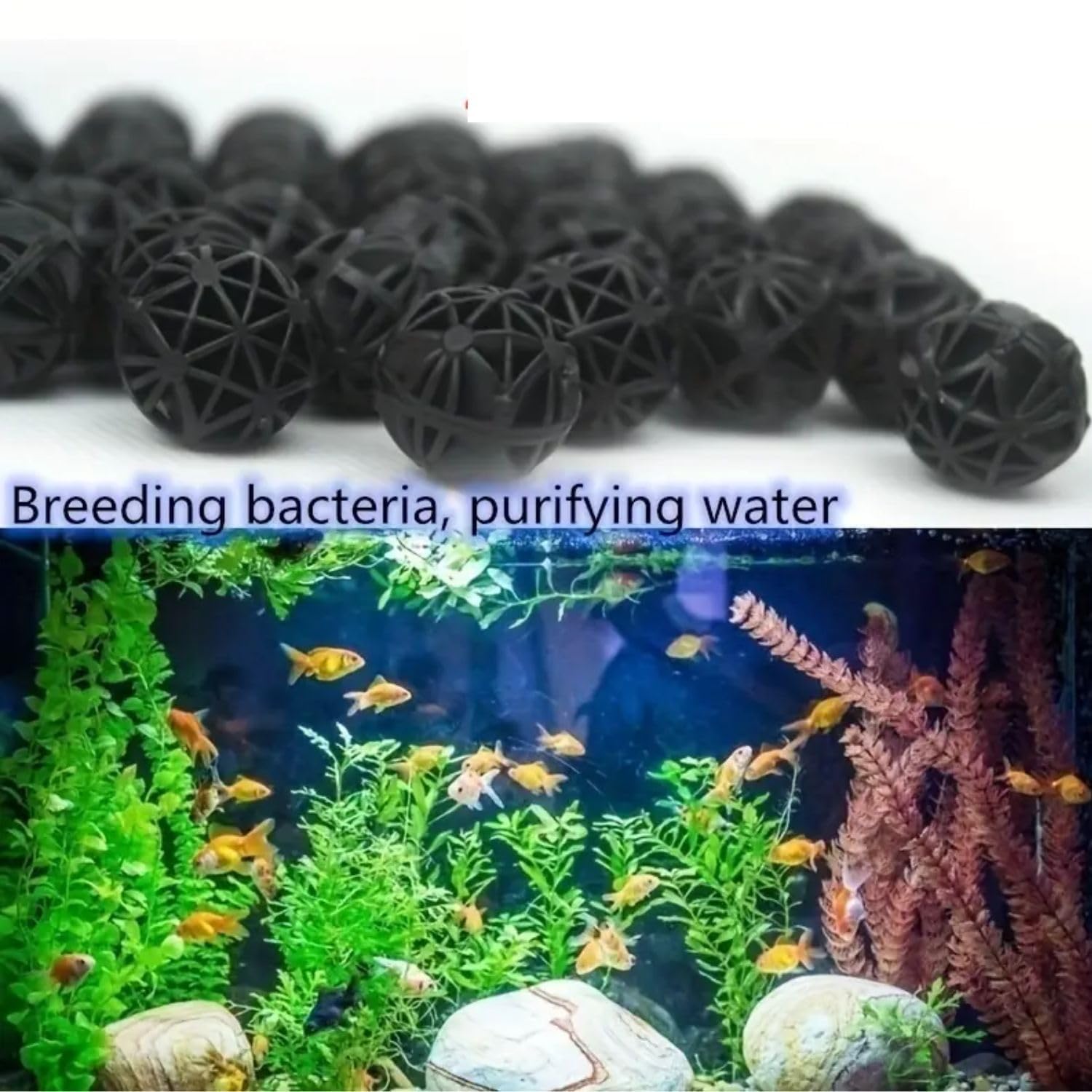 Petzlifeworld 26mm (20 Pcs) Aquarium Fish Tank Filter Media Bio