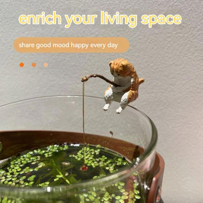 Petzlifewolrd 3 Pcs Small Fishing c Fish Tank Decoration - Random Colors & Shape