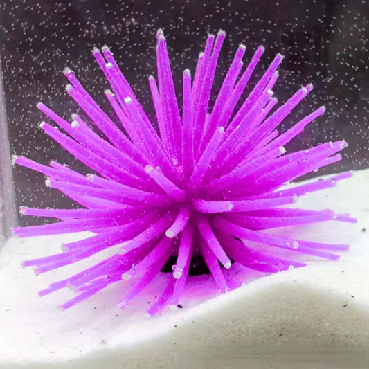 Petzlifeworld Aquarium Underwater Silicone Simulation Artificial Fake Anemone Ornament Fish Tank Decoration Plant (Random Color)