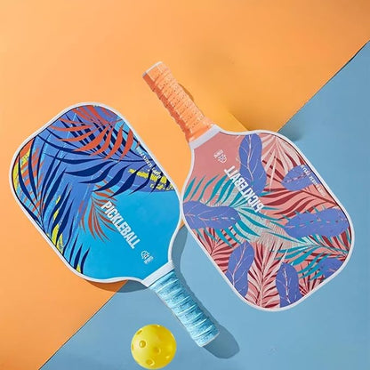 petzlifeworld Pickleball Beginners Combo Pack | 2 Paddles + 1 Ball with Hand Grip | Lightweight & Durable Starter Kit |48 * 7 Cm