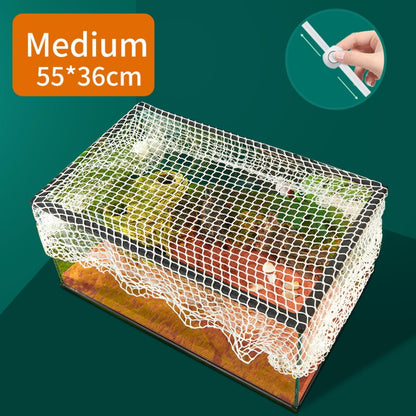 Petzlifeworld Aquarium Protective Mesh Net Cover – Nylon Rope Fish Tank Jump Guard Lid | Breathable Escape Prevention Net for Fish, Turtle & Reptile Tanks | DIY Stretchable Aquarium Cover