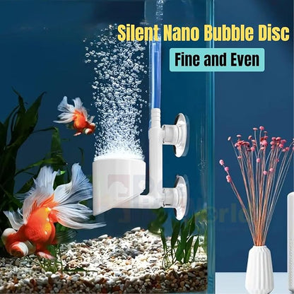 Petzlifeworld Aquarium Mini Air Generator for Aquarium Fish Tank, Nano Bubble Diffuser with Suction Cup Creating Serenes Atmospheres for Fish | Air Refiner | Silent