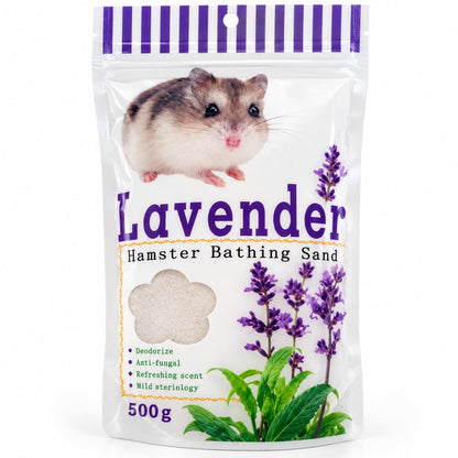 Petzlifeworld Scented Hamster Bath Sand 500g – Rose, Lavender, Green Apple & Lemon