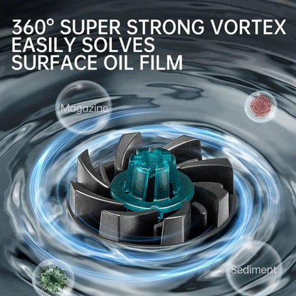 Cherlam 3W | 300L/Hr Aquarium Oil Film Processor with Waterfall Design