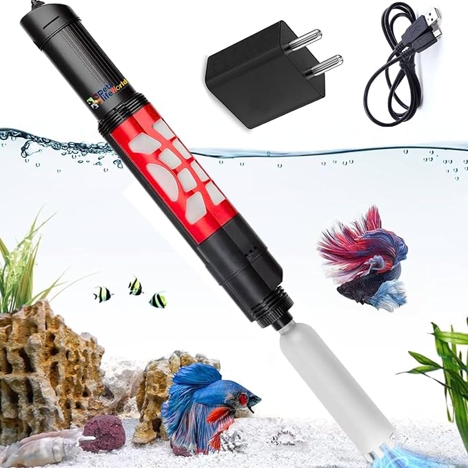 SUNSUN  HXS Series 6W | 300L/Hr Aquarium Electric & DC Multifunction Gravel Cleaner Sand Washing & Water Changer , Quickly and Easily Clean Your Aquarium