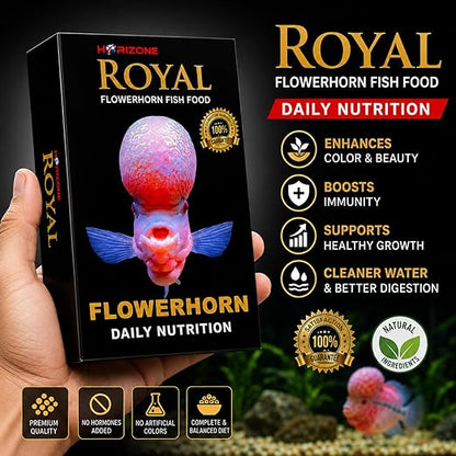 Horizone Royal Flowerhorn Daily Nutrition Fish Food, 100G