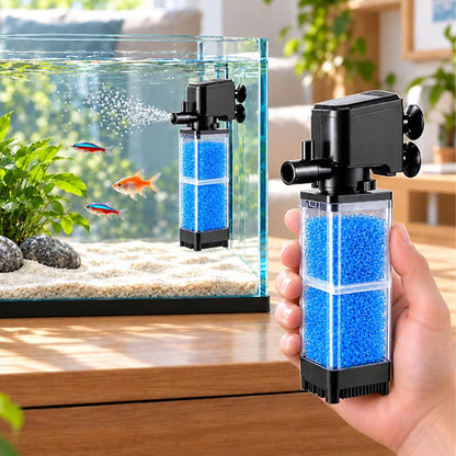 Petzlifeworld Petscope Aquarium Internal Filter with Blue Sponge Media