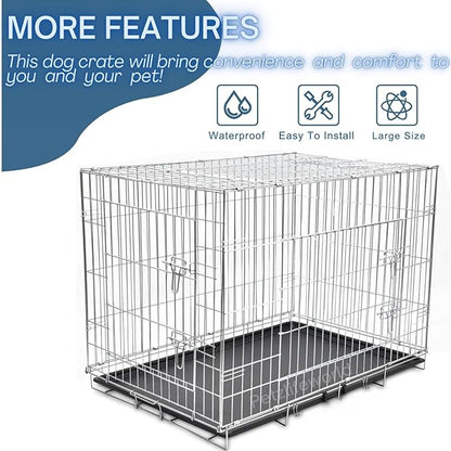 Petzlifeworld Feet (24 Inch) Stainless Steel Dog Cage with
